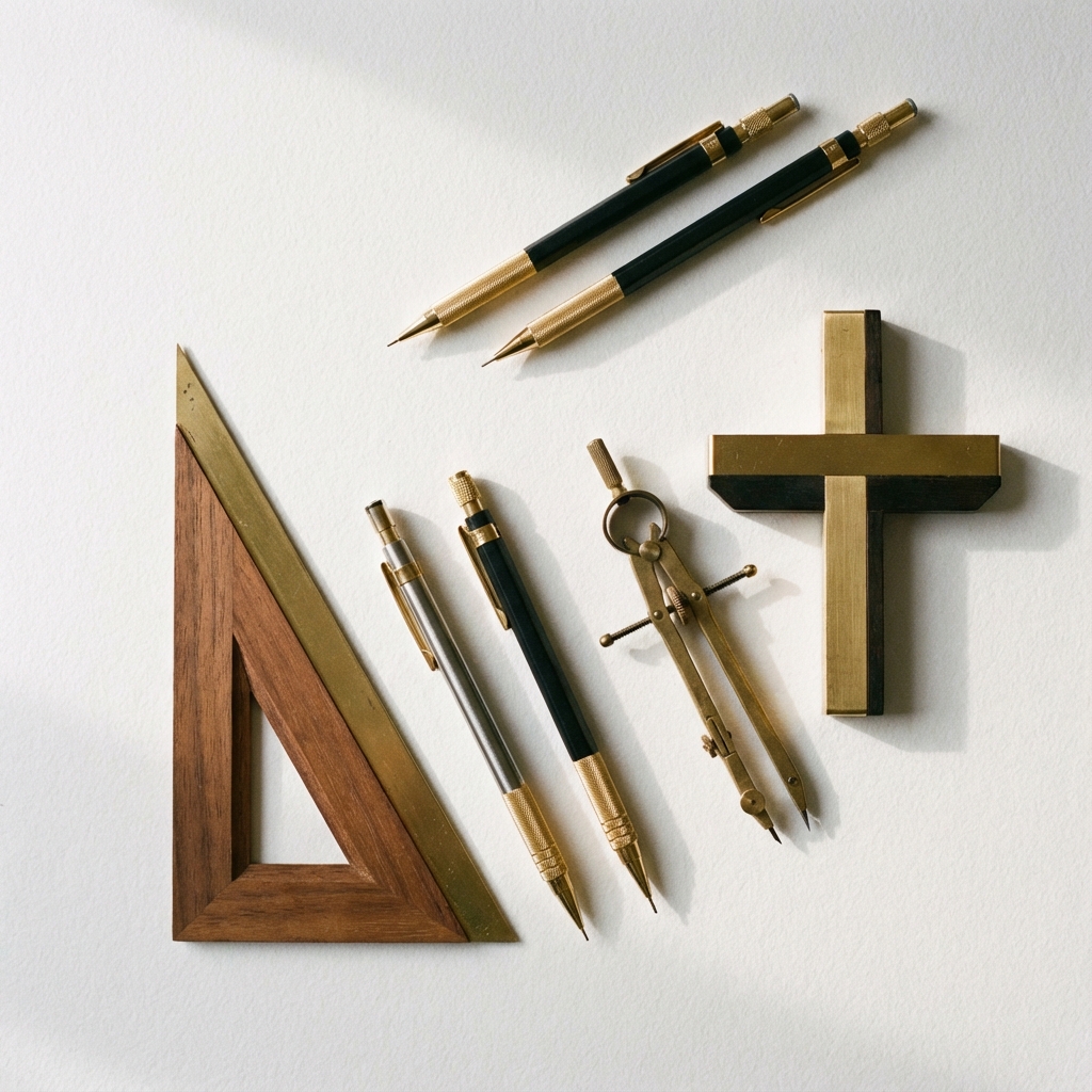 Drafting Tools Arrangement